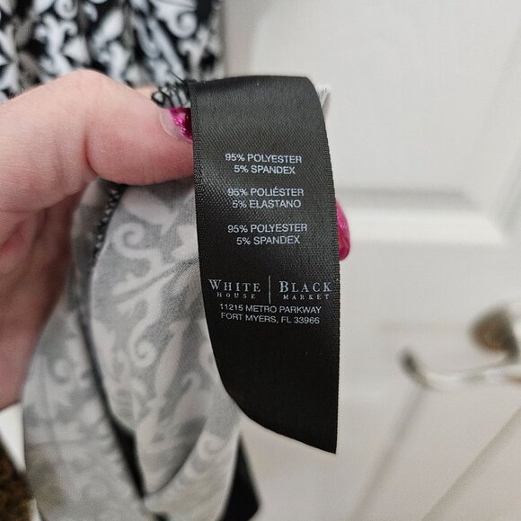 WHBM White House Black Market Stretchy Sleeveless Keyhole Tunic Top Size M - Picture 4 of 5